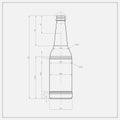 Print Of Beer Bottle Royalty Free Stock Photo