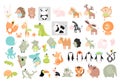 Print. Big vector set of animals.