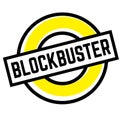 Print blockbuster stamp on white