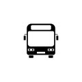 Bus vector icon for web background design. Royalty Free Stock Photo