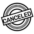 Print canceled stamp on white Royalty Free Stock Photo