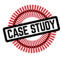 Print case study stamp on white Royalty Free Stock Photo