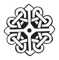 Complex Celtic symbol great for tattoo Royalty Free Stock Photo