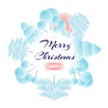 Print christmas snow plain christmas tree Merry christmas