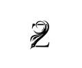 Classic Z Pen Logo Icon, calligraphic Letter Design