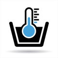 cold water temperature icon Royalty Free Stock Photo