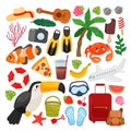 Collection of scrapbooking elements.