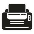 Print color icon simple vector. Digital printer Royalty Free Stock Photo