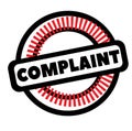 Print complaint stamp on white