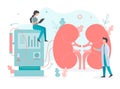 Dialysis procedure medical concept