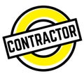 Print contractor stamp on white
