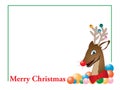 Merry Christmas reindeer card