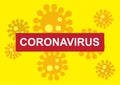 Coronavirus on a covid microbes background Royalty Free Stock Photo