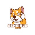 Sensible Doge Shiba Inu Dog Cute Logo