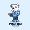 Polar Bear Creatives Mascot Logo