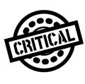 Print critical stamp on white Royalty Free Stock Photo