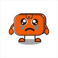 cute crying mascot wallet