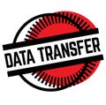 Print data transfer stamp on white Royalty Free Stock Photo