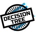 Print decision tree stamp on white