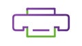 Print Document Icon: Create Hardcopies Output Digital Files Vector Design Generative AI Royalty Free Stock Photo