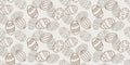 Easter Eggs, Doodle Seamless Pattern, Holiday Vector Background For Textile And Wrapping Pape Royalty Free Stock Photo