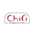 Logo design with red cili icon Royalty Free Stock Photo