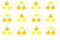 Print fabric fruits vector lemon mandarin