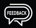 feedback, speech bubble, speech balloon Royalty Free Stock Photo