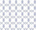 Geometric background with rhombus and nodes. Blue square pattern