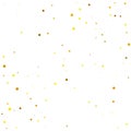 Golden Confetti Bokeh. Yellow Round Explosion. Gold Bubble Holiday. Orange Falling Random. Tiny Glitter Vector. Texture Bokeh. Gol