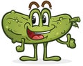 Pickle Cartoon Character giving a Thumbs Up