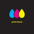 Print house icon Royalty Free Stock Photo