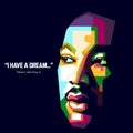 Martin luther king quote 'I have a dream' Royalty Free Stock Photo