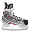 Illustrated ice hockey skate Royalty Free Stock Photo