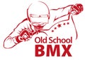 Oldschool BMX illustration in red color