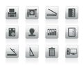 Print industry Icons Royalty Free Stock Photo