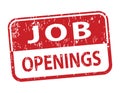 job openings stamp Royalty Free Stock Photo