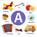 Learning card alphabet.