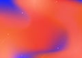 Orange and blue gradient mesh blurred background