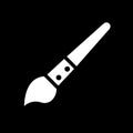 paintbrush icon, simple linear Royalty Free Stock Photo