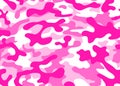 Print pink texture military camouflage repeats seamless army hunting background Royalty Free Stock Photo