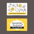 Print preview Business Card, Nursery And preschool