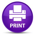 Print (printer icon) special purple round button