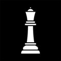 queen icon, chess piece queen Royalty Free Stock Photo