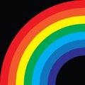 ainbow icon, colorful kids decoration Royalty Free Stock Photo