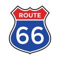 route 66 highway sign