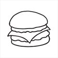 Sandwich doodle icon