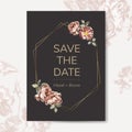 Save the date card mockup illustration