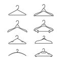 Set of vector illustration hanger