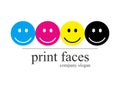 Print Shop logo company Royalty Free Stock Photo